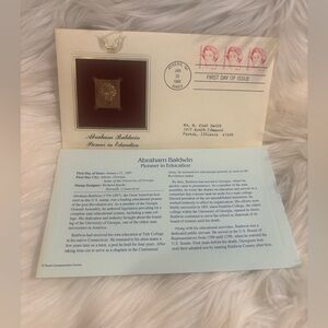 Abraham Baldwin Commemorative Stamp and Card